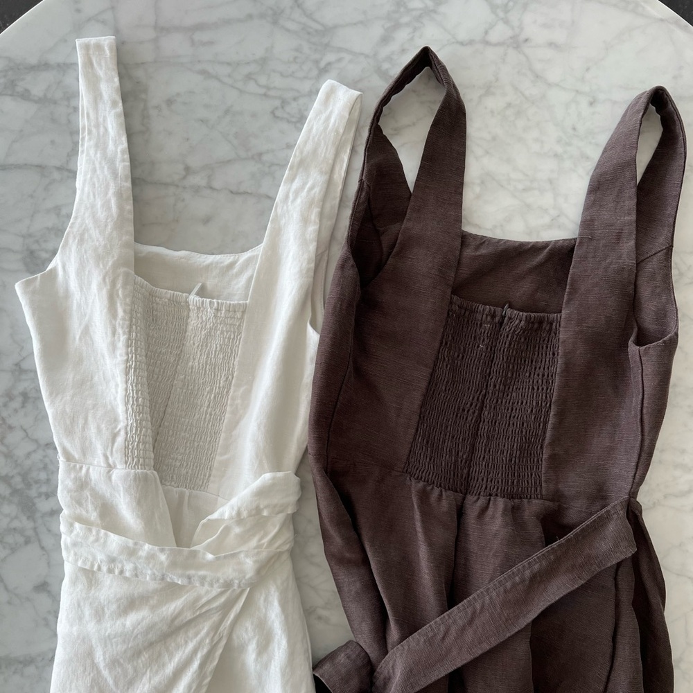 Aritzia Midi Dress in Brown ONLY - Picture 2 of 7